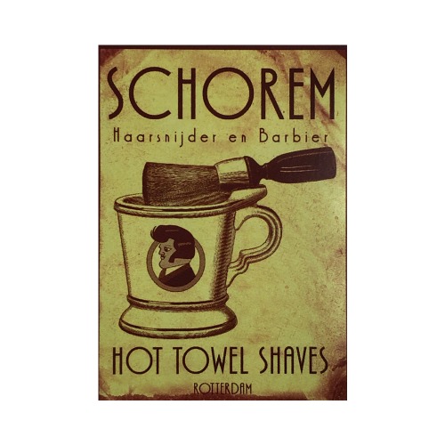 리우젤 스티커 - Schorem Hot Towel Shaves